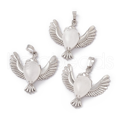 Natural Quartz Crystal Pendants G-P484-05P-01-1