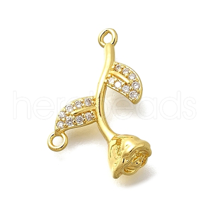 Brass Micro Pave Cubic Zirconia Beads KK-D295-11G-1