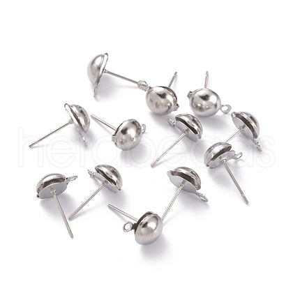 Non-Tarnish 304 Stainless Steel Post Earring Studs STAS-J031-01-1