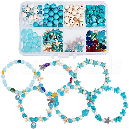 SUNNYCLUE DIY Gemstone Bracelet Making Kit DIY-SC0019-95-1