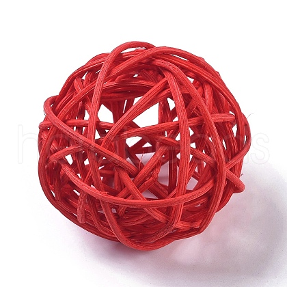 Wicker Rattan Balls AJEW-CJC0001-02F-1
