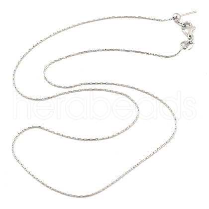 Adjustable Slider Brass Cardano Chain Necklaces for Men Women NJEW-G160-12P-1