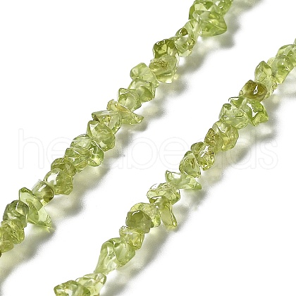 Natural Peridot Beads Strands X-G-E607-A06-1