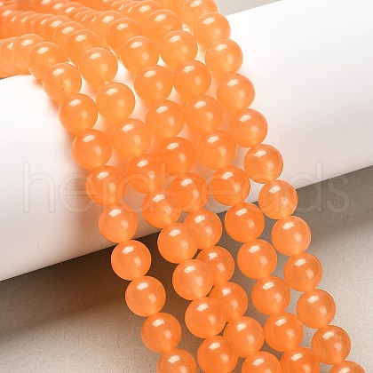 Natural & Dyed Malaysia Jade Bead Strands G-A146-8mm-A05-1