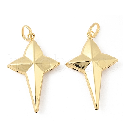 Brass Big Pendants KK-M327-03G-1