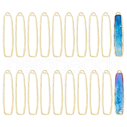 CHGCRAFT 20Pcs Alloy Open Back Bezel Big Pendants FIND-CA0005-77-1