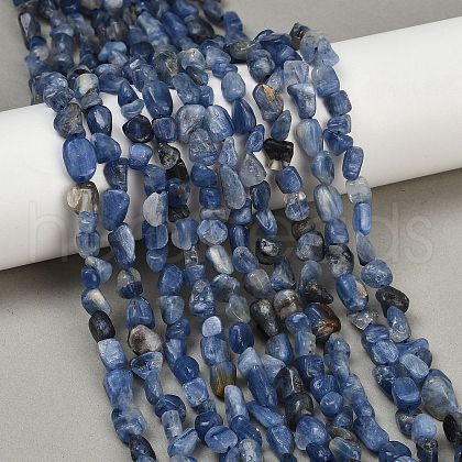 Natural Kyanite Beads Strands G-Q060-D17-1