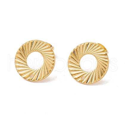 201 Stainless Steel Stud Earring Findings STAS-G266-07G-1