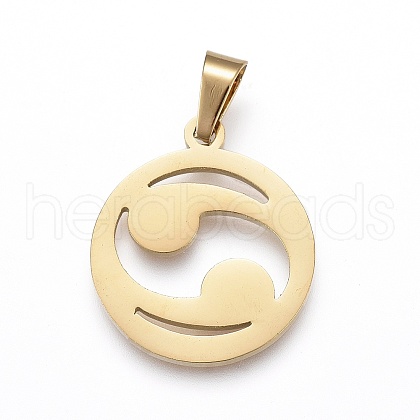 304 Stainless Steel Pendants STAS-K191-36G-1