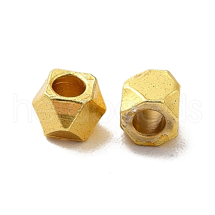 Rack Plating Brass Beads KK-P095-59G-1