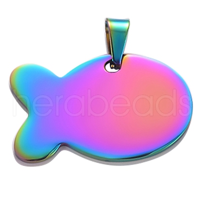 Stainless Steel Stamping Blank Tag Pendants PW-WG685D4-05-1