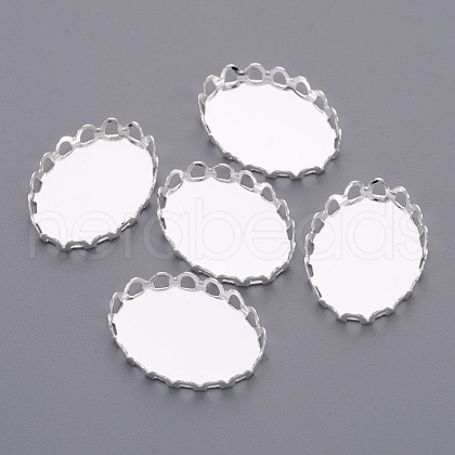 Brass Cabochon Settings KK-C2896A-S-01-1