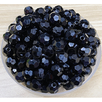 Opaque Acrylic Beads FIND-PW0024-06B-1