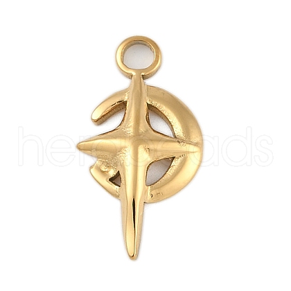 Ion Plating(IP) 304 Stainless Steel Pendants STAS-U019-21G-1