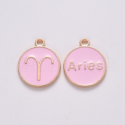 Alloy Enamel Pendants ENAM-S124-01B-09A-1