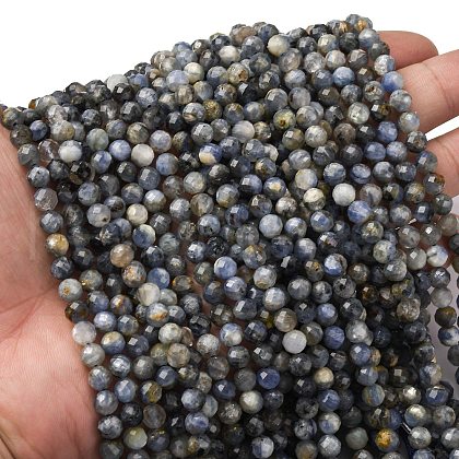 Natural Kyanite Beads Strands G-RM2025-A45-6mm-B-1