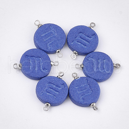 Handmade Porcelain Links connectors PORC-T002-124D-1
