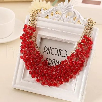 Alloy Bib Neckalces for Women FS-WG98D6E-04-1