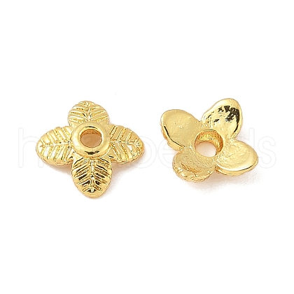 Brass Bead Caps KK-V015-04G-01-1