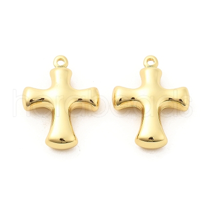 Cross Brass Pendants KK-L237-003G-1