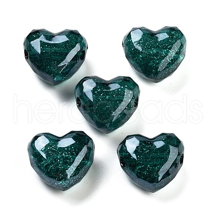 UV Plating Acrylic European Beads X-OACR-S142-01B-1