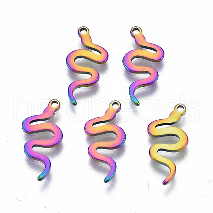 Ion Plating(IP) 201 Stainless Steel Charms STAS-S119-138-1