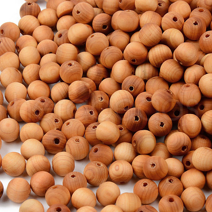 Natural Wood Beads WOOD-R268-6mm-1