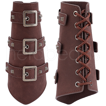 Imitation Leather Cuff Cord Bracelet BJEW-WH0016-10A-1
