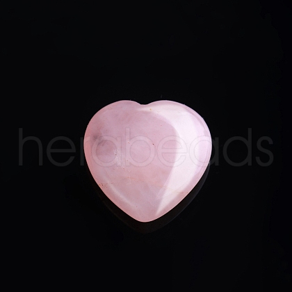 Mother's Day Gifts Natural Rose Quartz Love Heart Stone PW-WG32553-07-1