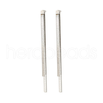 Non-Tarnish 304 Stainless Steel Stud Earrings QT8016-2-1