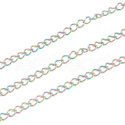 Ion Plating(IP) 304 Stainless Steel Curb Chain STAS-B020-05MC-1