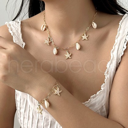 Alloy & Shell Jewelry Sets FS-WG7EFFF-02-1