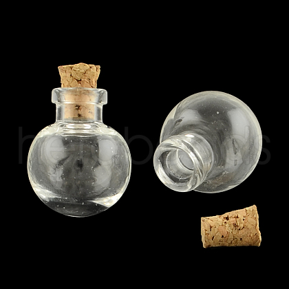 Round Glass Bottle for Bead Containers X-AJEW-R045-01-1