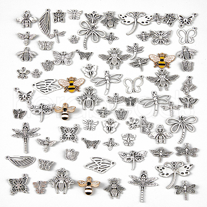 HOBBIESAY 2 Sets 2 Style Tibetan Style Alloy Pendants FIND-HY0002-87-1
