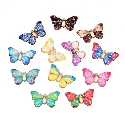 Printed Translucent Acrylic  Pendants OACR-T028-27B-1