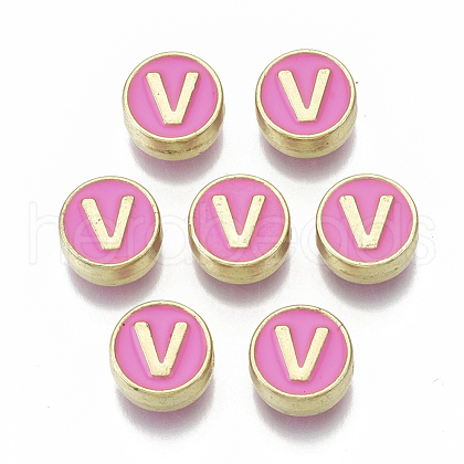 Alloy Enamel Beads X-ENAM-S122-028V-NR-1
