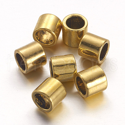 Tibetan Style Alloy European Beads TIBEB-Q061-05AG-NR-1
