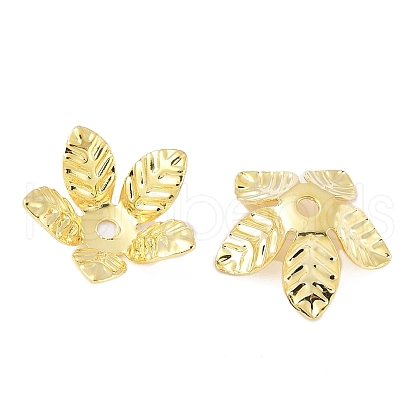 Brass Bead Caps KK-V015-34G-01-1