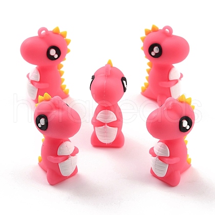 PVC Cartoon Dinosaur Pendants FIND-B002-08B-1