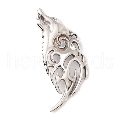 304 Stainless Steel Pendants STAS-M299-10AS-1