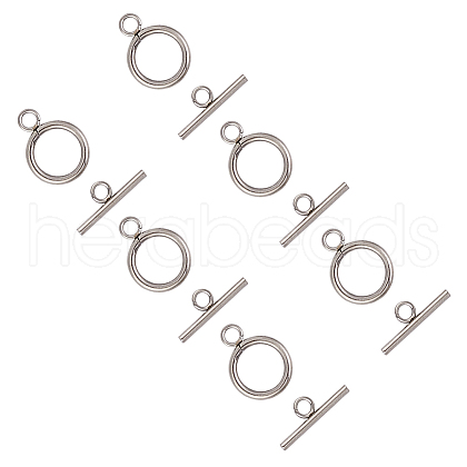 Unicraftale 304 Stainless Steel Toggle Clasps STAS-UN0002-23B-1