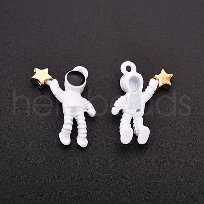 Baking Painted Alloy Pendants PALLOY-R136-05-1