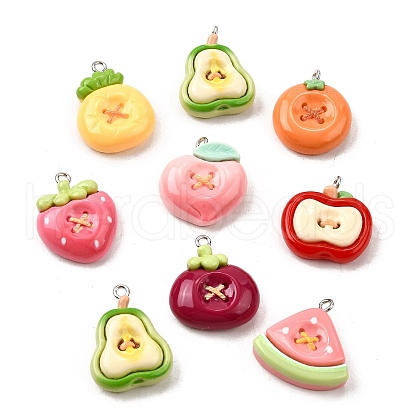 Opaque Resin Pendants CRES-D313-04P-1