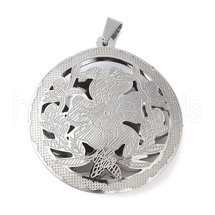 304 Stainless Steel Pendants STAS-S162-05P-1