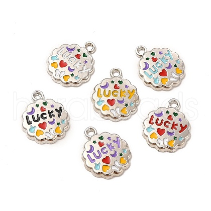 Alloy Enamel Pendants ENAM-M053-08P-1