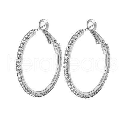 Brass Hoop Earrings FS-WG1287F-04-1