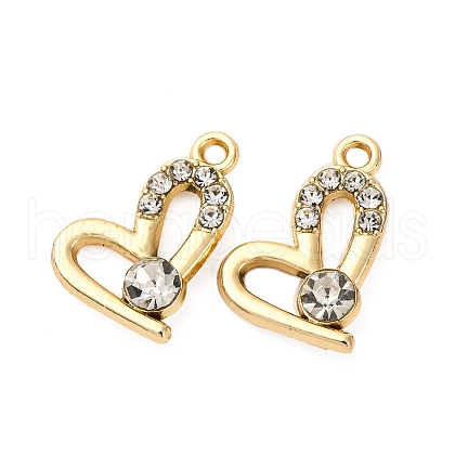 Alloy Rhinestone Pendants PALLOY-S052-01G-B-1