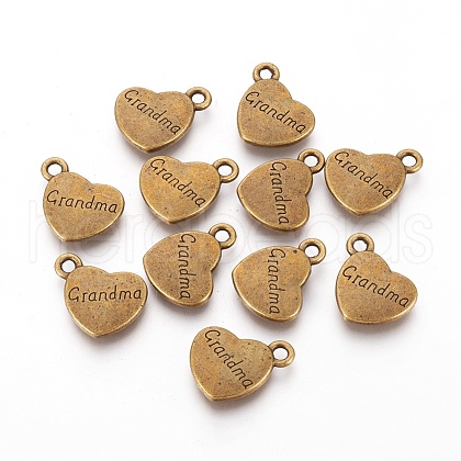 Mother's Day Tibetan Style Alloy Pendants TIBEP-5408-AB-FF-1