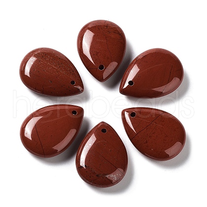 Natural Red Jasper Pendants G-B013-06K-01-1