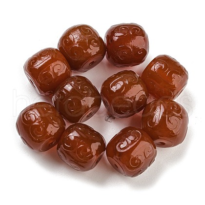 Natural Carnelian Carved Beads G-Q006-01-1